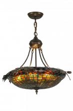 Meyda Black 148006 - 22.5"W Greenbriar Oak Inverted Pendant