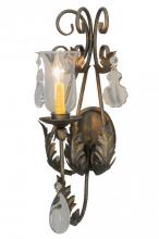 Meyda Black 148188 - 9"W French Elegance Wall Sconce