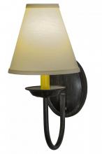 Meyda Black 148405 - 7"W Classic W/Fabric Shade Wall Sconce