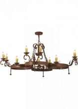 Meyda Black 148577 - 60"W Andorra 12 LT Chandelier