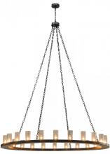 Meyda Black 148680 - 72"W Loxley 24 LT Chandelier