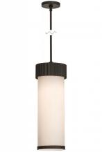 Meyda Black 149255 - 8"W Cilindro Corrugated Pendant