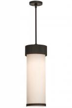 Meyda Black 149256 - 8"W Cilindro Corrugated Pendant