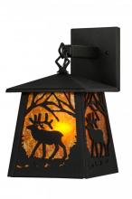 Meyda Black 149299 - 7"W Elk at Dawn Hanging Wall Sconce