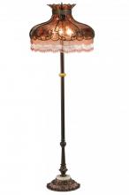 Meyda Black 149642 - 63.5" High Elizabeth W/Fringe Floor Lamp