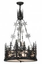 Meyda Black 149852 - 23"W Alpine Inverted Pendant