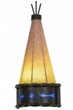 Meyda Black 149956 - 8" Wide Teepee Regalia Wall Sconce