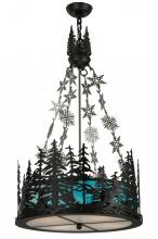 Meyda Black 150053 - 22"W Alpine Inverted Pendant