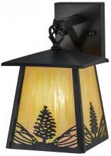 Meyda Black 150784 - 7"W Mountain Pine Hanging Wall Sconce