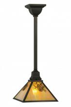 Meyda Black 150824 - 9.5"Sq Winter Pine Mini Pendant