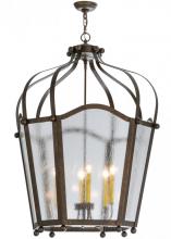 Meyda Black 151061 - 32"W Citadel 6 Light Pendant