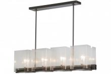 Meyda Black 151139 - 41"L Ice Cube 8 LT Oblong Chandelier