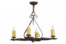 Meyda Black 151378 - 28"L Elianna 4 LT Chandelier