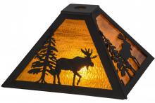 Meyda Black 151427 - 11.5"Sq Lone Moose Shade