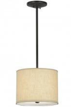 Meyda Black 151434 - 14"W Cilindro Beige Textrene Pendant