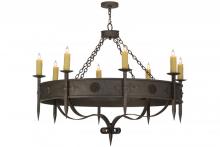 Meyda Black 151522 - 54"W Calandra 8 LT Chandelier