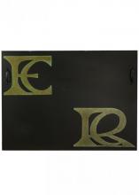 Meyda Black 151681 - 38" Wide X 46" High Personalized Monogram Fireplace Decor