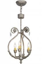 Meyda Black 151743 - 12"W Antonia 3 LT Chandelier