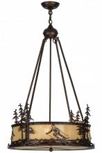 Meyda Black 151920 - 23"W Alpine Inverted Pendant