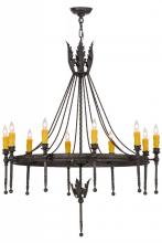 Meyda Black 152118 - 36"W Amaury 10 LT Chandelier