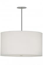 Meyda Black 152359 - 32"W Cilindro Papel Blanco Pendant