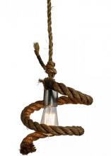 Meyda Black 152480 - 9.5"W Rope Mini Pendant