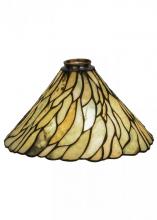 Meyda Black 152599 - 12"W Willow Jadestone Shade