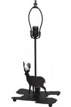 Meyda Black 153096 - 14"H Lone Deer Double Lit Table Base