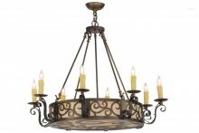 Meyda Black 153447 - 36"W Delano 8 LT Chandelier