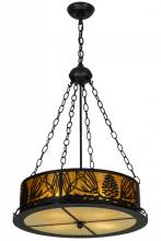 Meyda Black 153800 - 22"W Mountain Pine Inverted Pendant