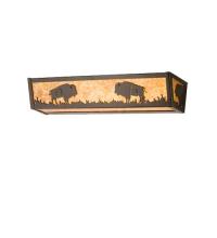 Meyda Black 15382 - 24"W Buffalo Vanity Light