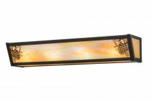 Meyda Black 153925 - 26"W Winter Pine Vanity Light