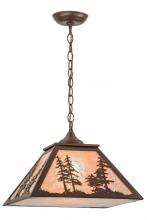 Meyda Black 153998 - 16"Sq Tall Pines Pendant