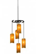 Meyda Black 154028 - 34"W Vortex 5 LT Chandelier