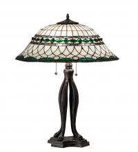 Meyda Black 15405 - 30" High Tiffany Roman Table Lamp