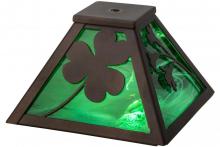 Meyda Black 154094 - 8"Sq Shamrock Shade