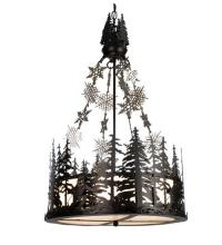 Meyda Black 15434 - 22"W Alpine Inverted Pendant