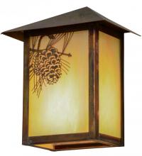 Meyda Black 154453 - 6.5"W Seneca Winter Pine Wall Sconce