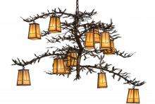 Meyda Black 155019 - 54"W Pine Branch Valley View 12 LT Chandelier