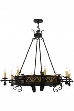 Meyda Black 155072 - 48"W Filomena 8 LT Chandelier