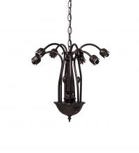 Meyda Black 15513 - 16" Wide Lily 7 Light Chandelier Hardware