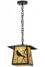 Meyda Black 155152 - 11.5"Sq Stillwater Song Bird Pendant