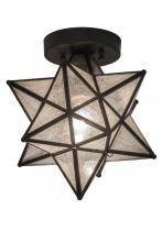 Meyda Black 155264 - 9"W Moravian Star Flushmount