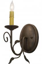 Meyda Black 155857 - 5"W Bordeaux Wall Sconce