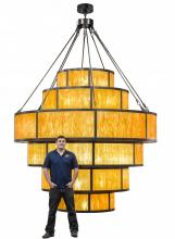 Meyda Black 155956 - 120"W Jayne 6 Tier Pendant