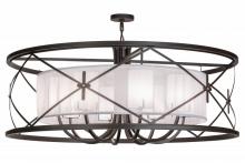 Meyda Black 156297 - 60"W Penelope 8 LT Pendant