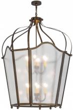 Meyda Black 156474 - 42"W Citadel 12 LT Pendant