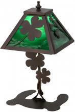 Meyda Black 156586 - 14.5"H Shamrock Accent Lamp