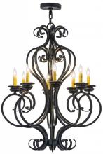 Meyda Black 156713 - 28"W Fernando 8 LT Chandelier