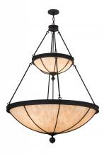 Meyda Black 156868 - 48"Wide Commerce Jackson 2 Tier Inverted Pendant